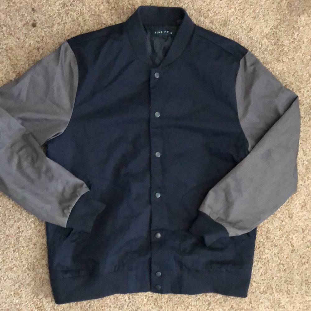Five four nice varsity jacket style light coat